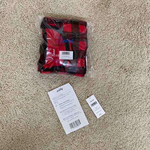 “ZULILY” ❤️ SUPER COOL🖤MEN’S RED/BLACK PLAID PJ’S - Picture 15 of 15